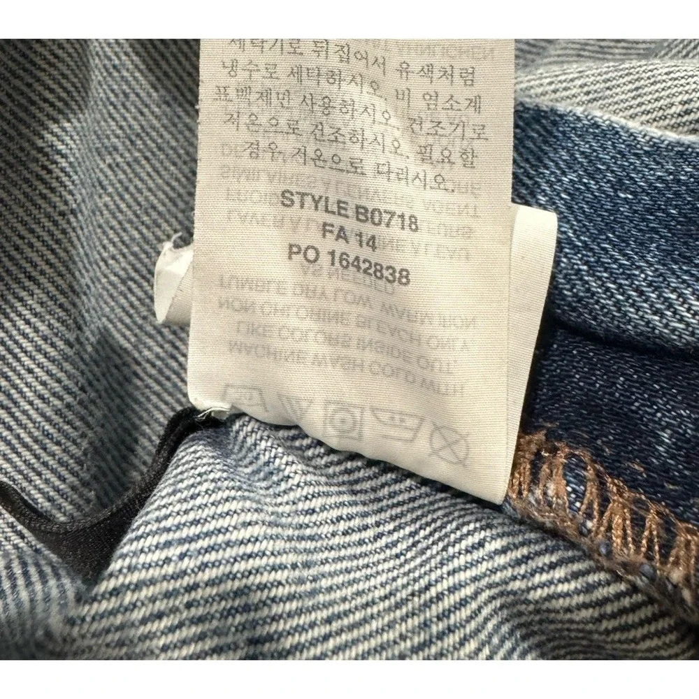 J.Crew Broken In Boyfriend Jeans Womens 28 Distressed Slim Straight Blue B0718